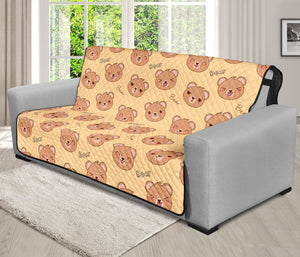 Cute Cartoon Baby Bear Pattern Print Futon Protector