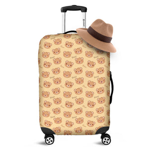 Cute Cartoon Baby Bear Pattern Print Luggage Cover
