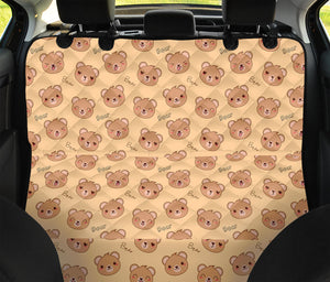 Cute Cartoon Baby Bear Pattern Print Pet Car Back Seat Cover