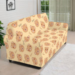 Cute Cartoon Baby Bear Pattern Print Sofa Cover