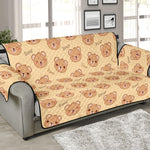 Cute Cartoon Baby Bear Pattern Print Sofa Protector