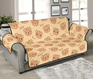 Cute Cartoon Baby Bear Pattern Print Sofa Protector