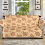 Cute Cartoon Baby Bear Pattern Print Sofa Protector