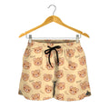 Cute Cartoon Baby Bear Pattern Print Women's Shorts