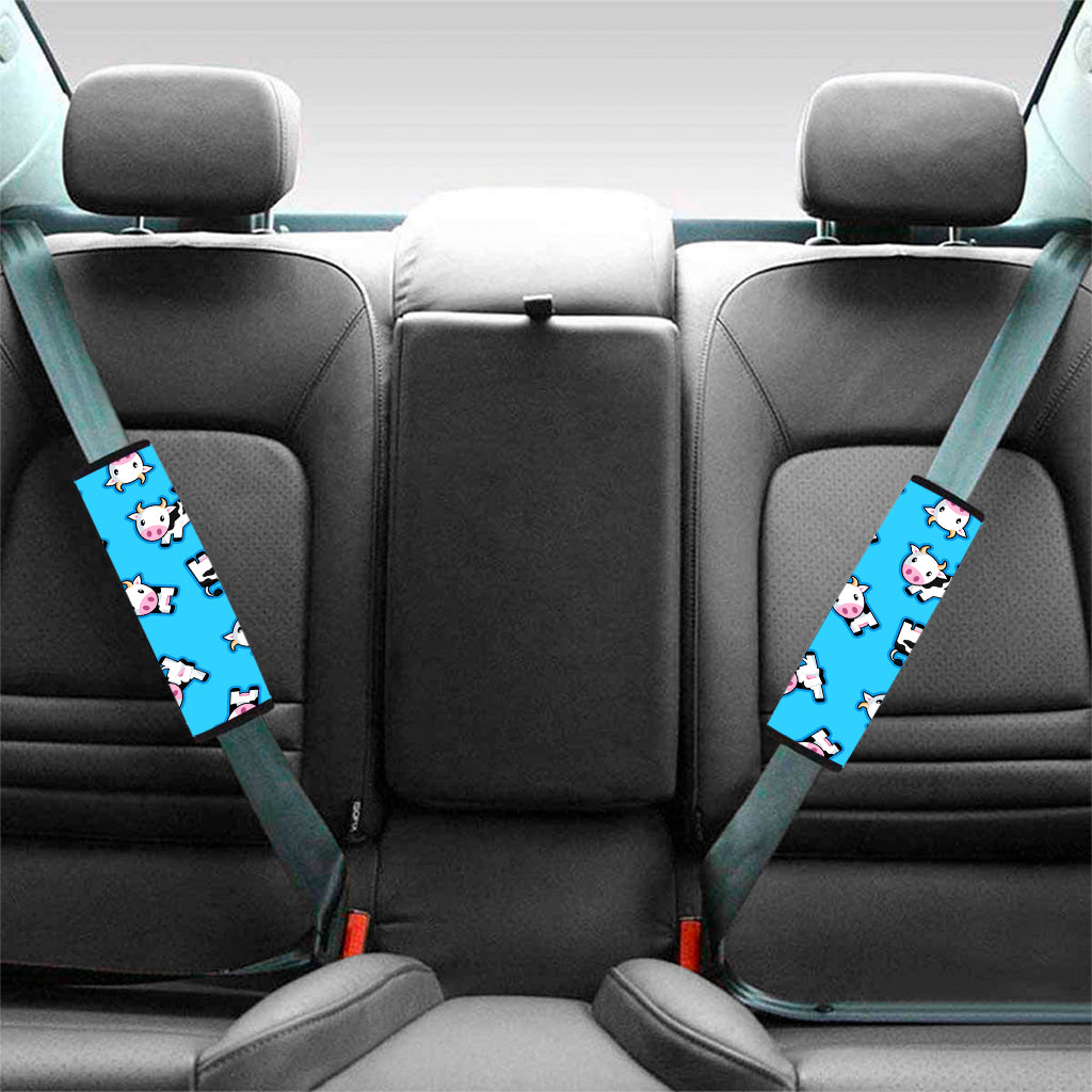 Cute Cartoon Baby Cow Pattern Print Car Seat Belt Covers
