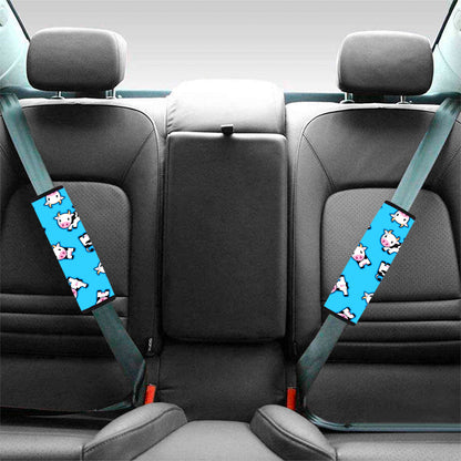 Cute Cartoon Baby Cow Pattern Print Car Seat Belt Covers