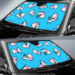 Cute Cartoon Baby Cow Pattern Print Car Sun Shade GearFrost