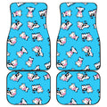 Cute Cartoon Baby Cow Pattern Print Front and Back Car Floor Mats