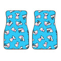 Cute Cartoon Baby Cow Pattern Print Front Car Floor Mats