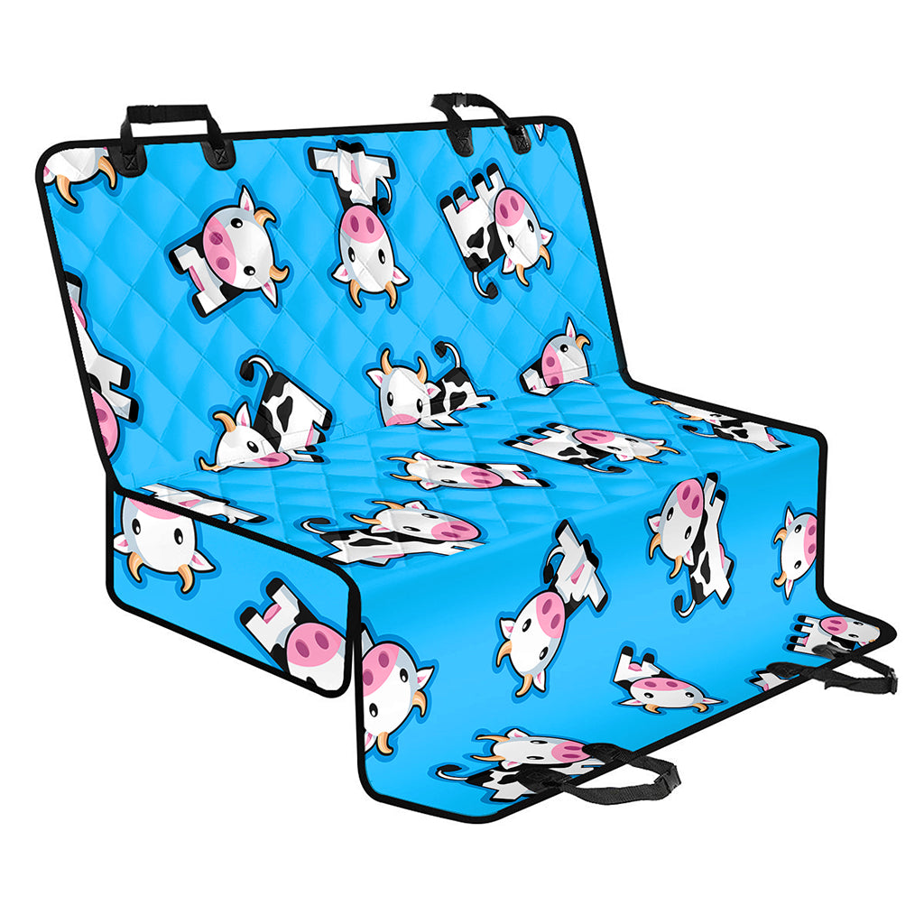 Cute Cartoon Baby Cow Pattern Print Pet Car Back Seat Cover