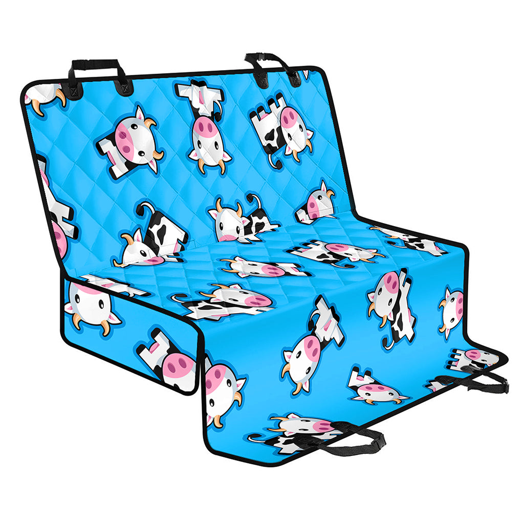 Cute Cartoon Baby Cow Pattern Print Pet Car Back Seat Cover