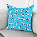 Cute Cartoon Baby Cow Pattern Print Pillow Cover