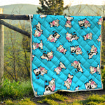 Cute Cartoon Baby Cow Pattern Print Quilt