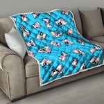 Cute Cartoon Baby Cow Pattern Print Quilt