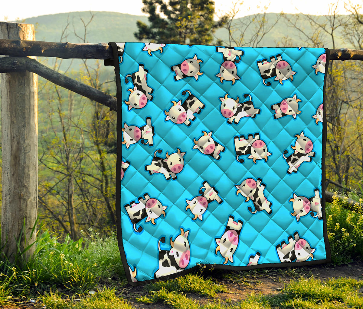 Cute Cartoon Baby Cow Pattern Print Quilt