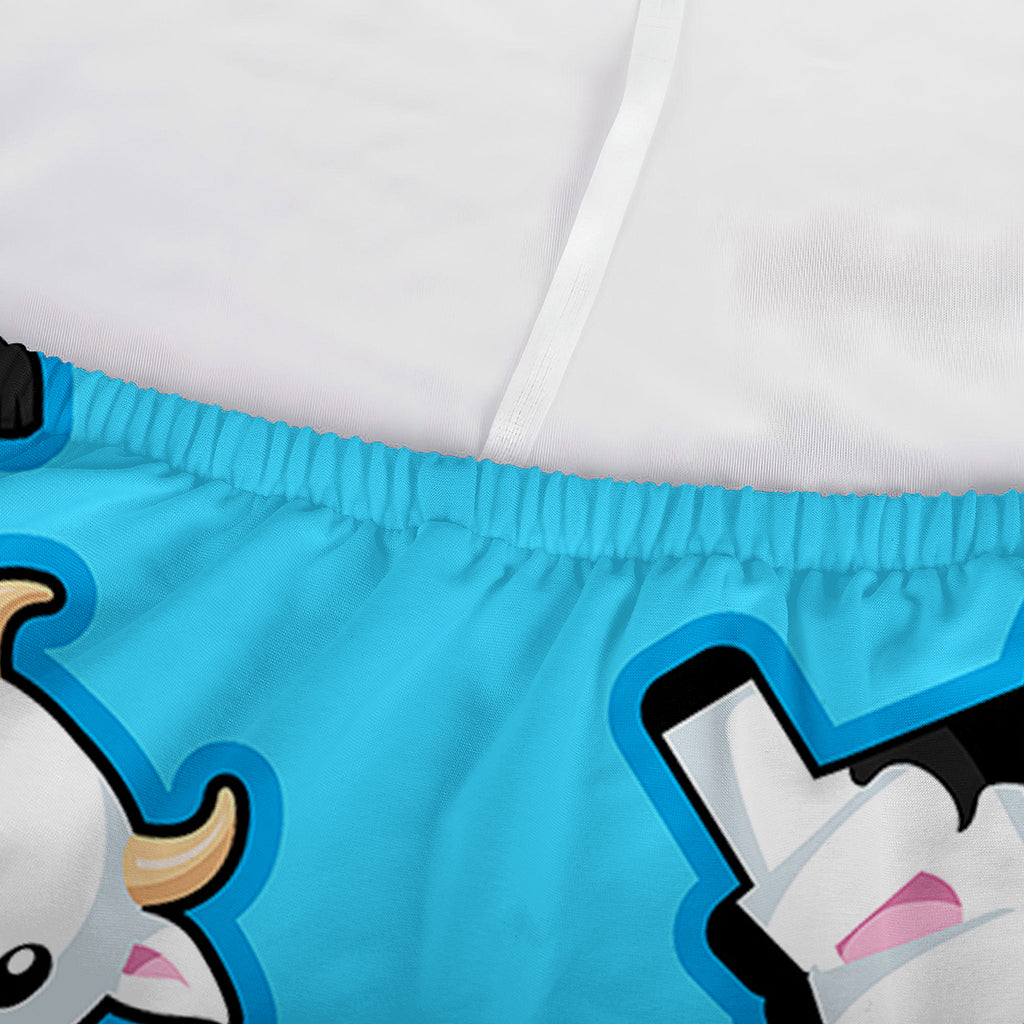 Cute Cartoon Baby Cow Pattern Print Sofa Cover