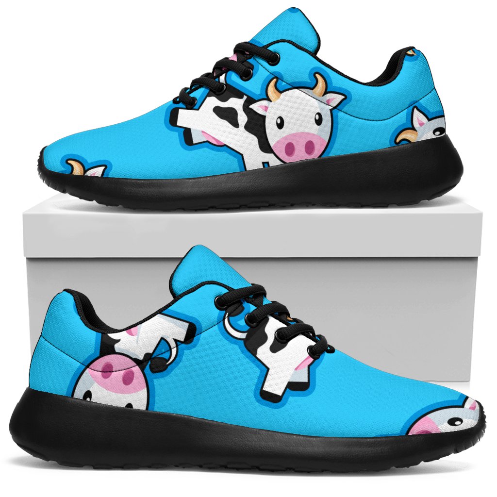 Cute Cartoon Baby Cow Pattern Print Sport Shoes GearFrost