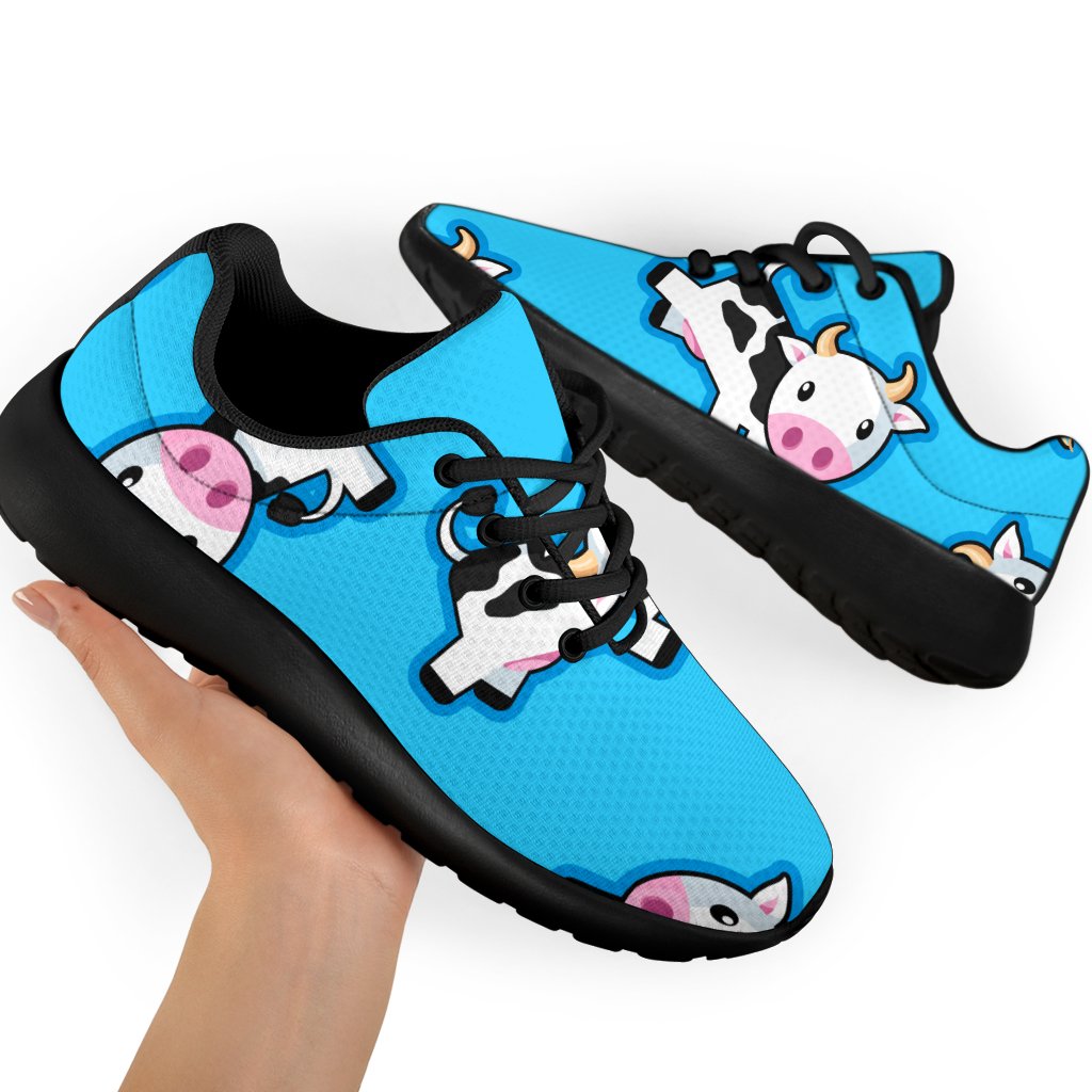 Cute Cartoon Baby Cow Pattern Print Sport Shoes GearFrost