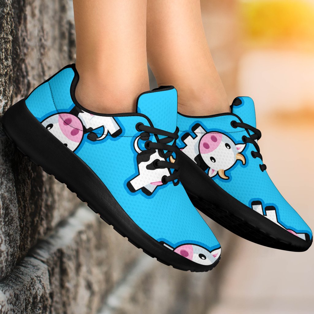 Cute Cartoon Baby Cow Pattern Print Sport Shoes GearFrost