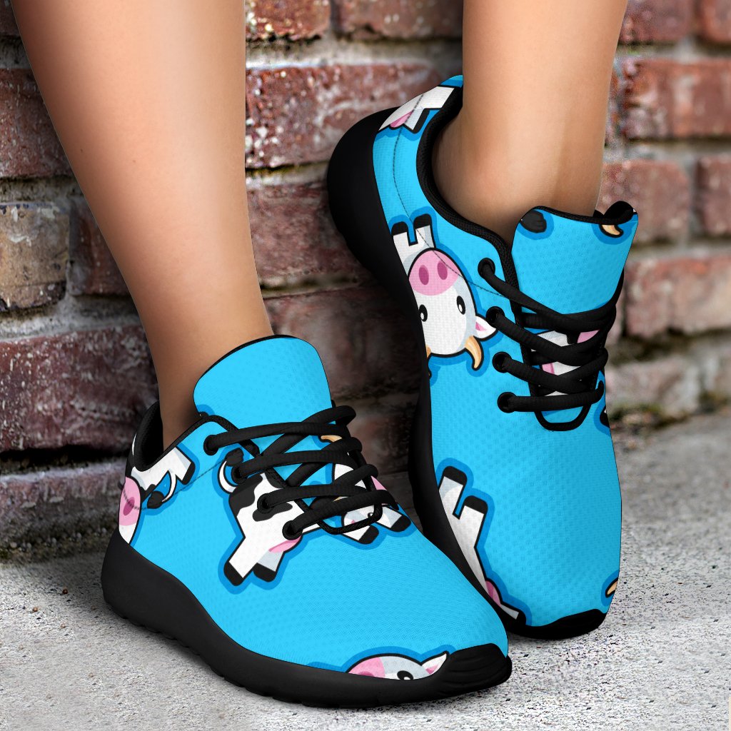 Cute Cartoon Baby Cow Pattern Print Sport Shoes GearFrost