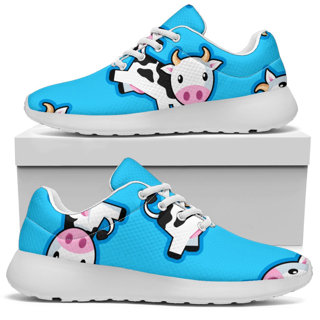 Cute Cartoon Baby Cow Pattern Print Sport Shoes GearFrost