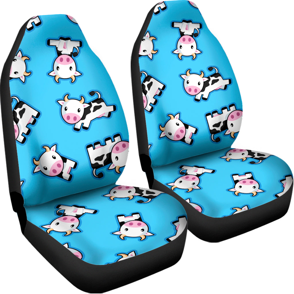 Cute Cartoon Baby Cow Pattern Print Universal Fit Car Seat Covers
