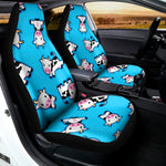 Cute Cartoon Baby Cow Pattern Print Universal Fit Car Seat Covers