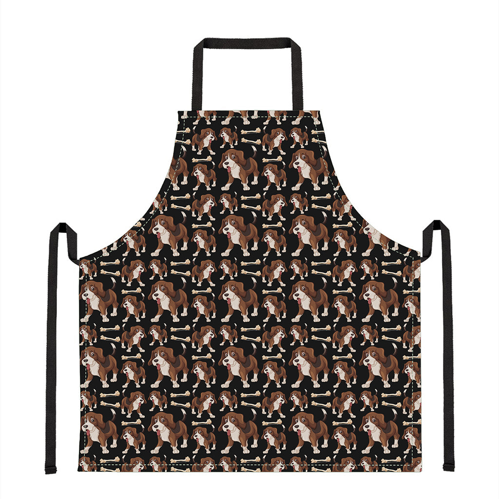 Cute Cartoon Beagle Pattern Print Apron