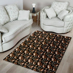 Cute Cartoon Beagle Pattern Print Area Rug