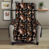 Cute Cartoon Beagle Pattern Print Armchair Protector