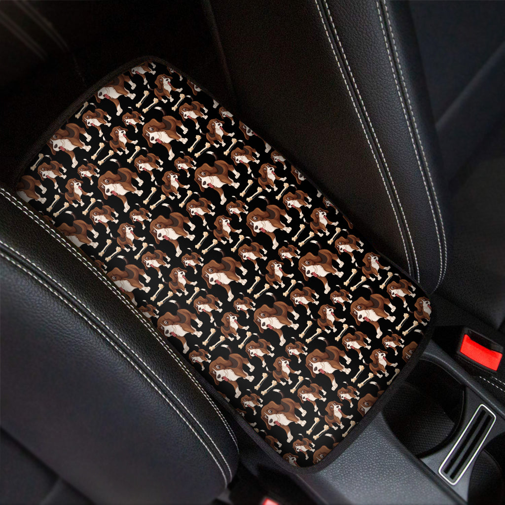 Cute Cartoon Beagle Pattern Print Car Center Console Cover