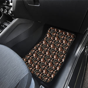 Cute Cartoon Beagle Pattern Print Front Car Floor Mats