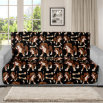 Cute Cartoon Beagle Pattern Print Futon Protector