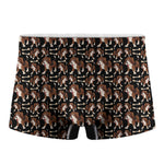 Cute Cartoon Beagle Pattern Print Men's Boxer Briefs