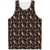 Cute Cartoon Beagle Pattern Print Men's Tank Top