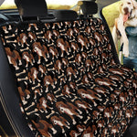 Cute Cartoon Beagle Pattern Print Pet Car Back Seat Cover