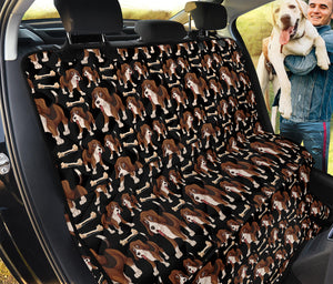 Cute Cartoon Beagle Pattern Print Pet Car Back Seat Cover