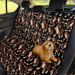 Cute Cartoon Beagle Pattern Print Pet Car Back Seat Cover