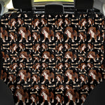 Cute Cartoon Beagle Pattern Print Pet Car Back Seat Cover