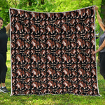 Cute Cartoon Beagle Pattern Print Quilt