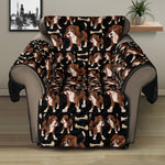 Cute Cartoon Beagle Pattern Print Recliner Protector