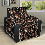 Cute Cartoon Beagle Pattern Print Recliner Protector