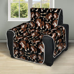 Cute Cartoon Beagle Pattern Print Recliner Protector