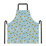 Cute Cartoon Bee Pattern Print Apron