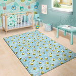 Cute Cartoon Bee Pattern Print Area Rug