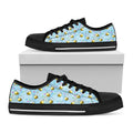 Cute Cartoon Bee Pattern Print Black Low Top Sneakers