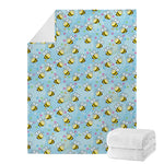 Cute Cartoon Bee Pattern Print Blanket