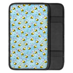 Cute Cartoon Bee Pattern Print Car Center Console Cover