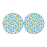 Cute Cartoon Bee Pattern Print Car Coasters