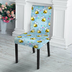 Cute Cartoon Bee Pattern Print Dining Chair Slipcover